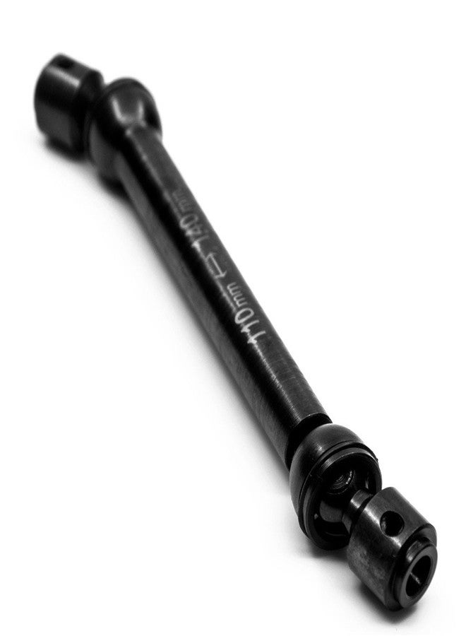 JGGZONE 2Pcs RC Drive Shaft Hard Steel Driveshaft Front Rear Center Drive Shaft Dogbone Compatible with 1/10 Tra-xxas TRX4 Bronco Defender RC Crawler Car Upgrades (88-115mm & 110-140mm, Black) - Image 5